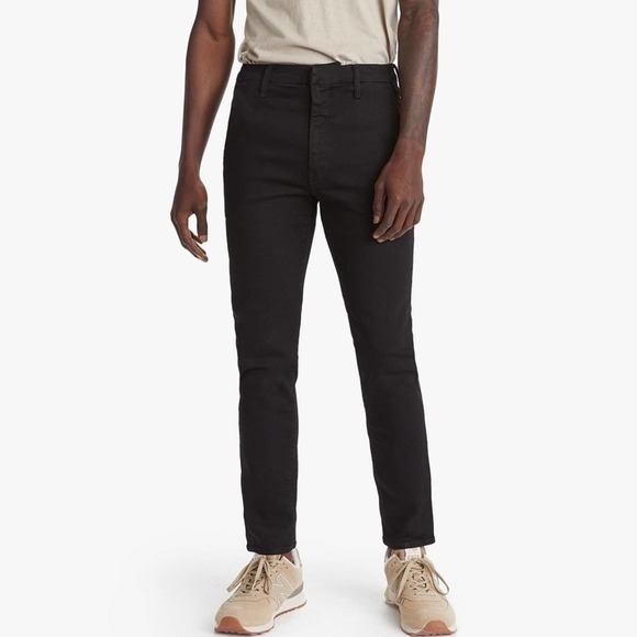 MOTHER Denim the Shaker Prep Straight Up in solid black size 29 - Picture 1 of 15